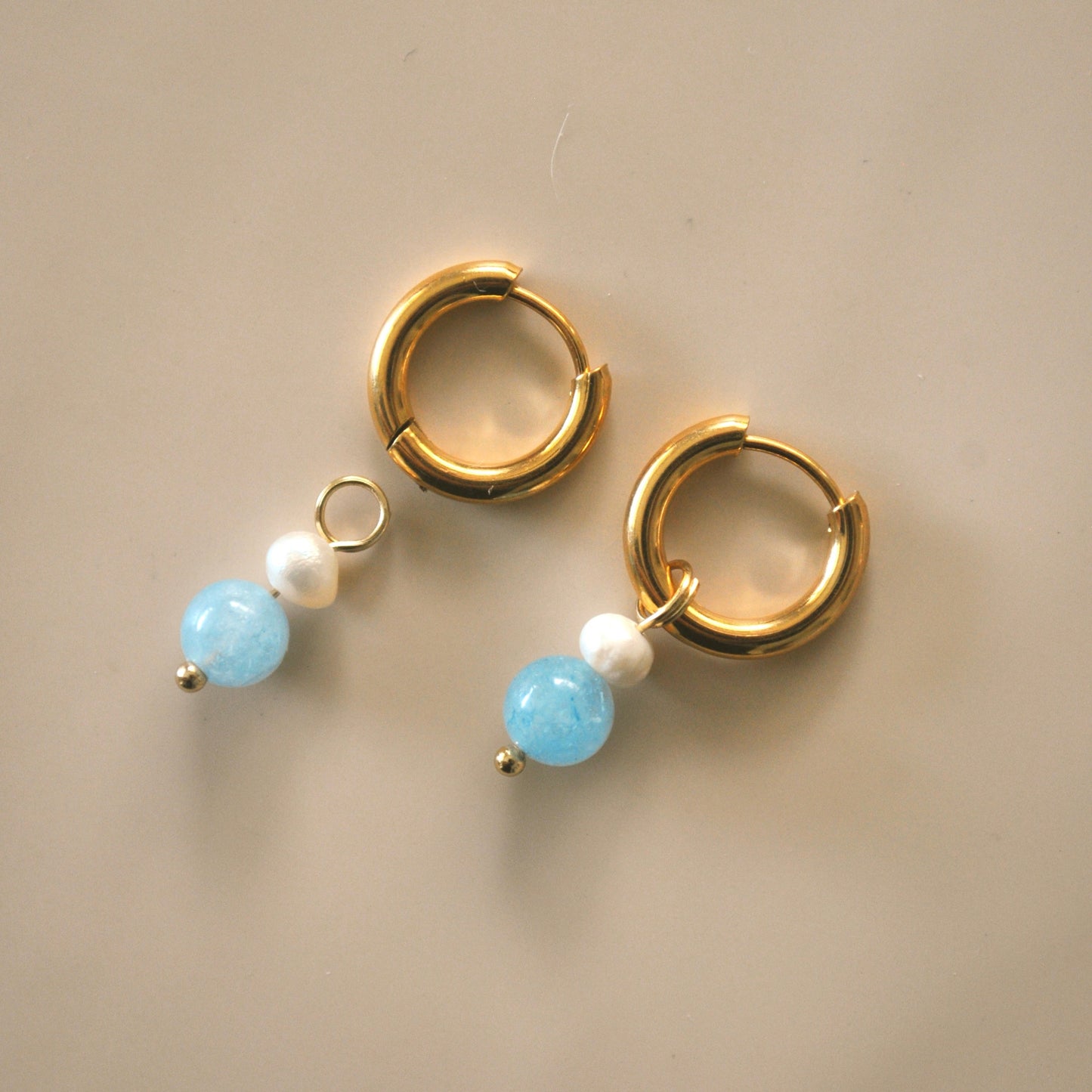 Hemimorfita + Perlas Charms