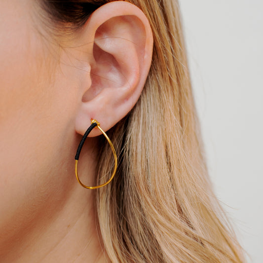 BLACK DROP HOOPS