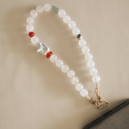 Cuarzo Rosa Phone Charm