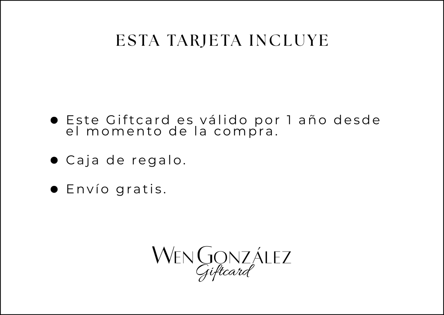 Tarjeta de Regalo