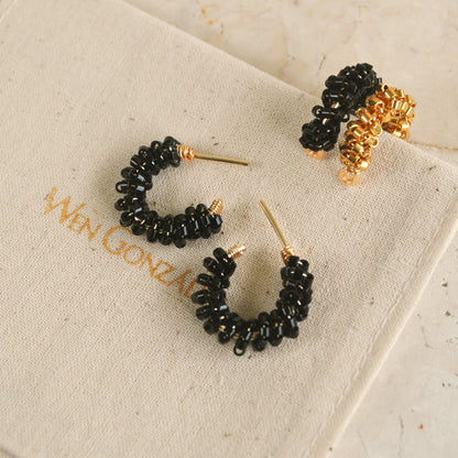 Bandola negro hoops