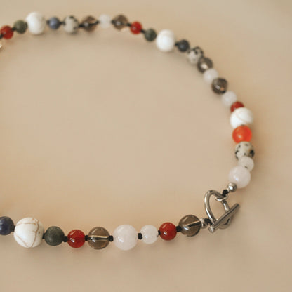 Collar Mixto Plateado