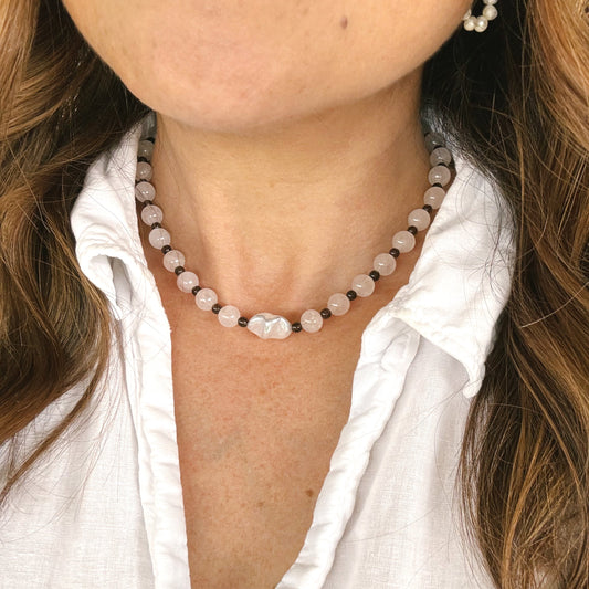 Collar Cuarzo Ahumado